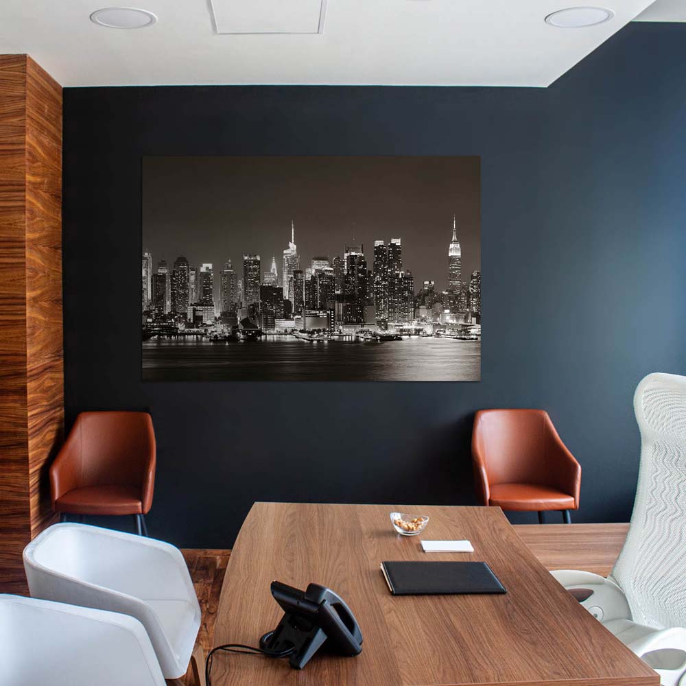 Poster 50x50cm New York nachts Skyline