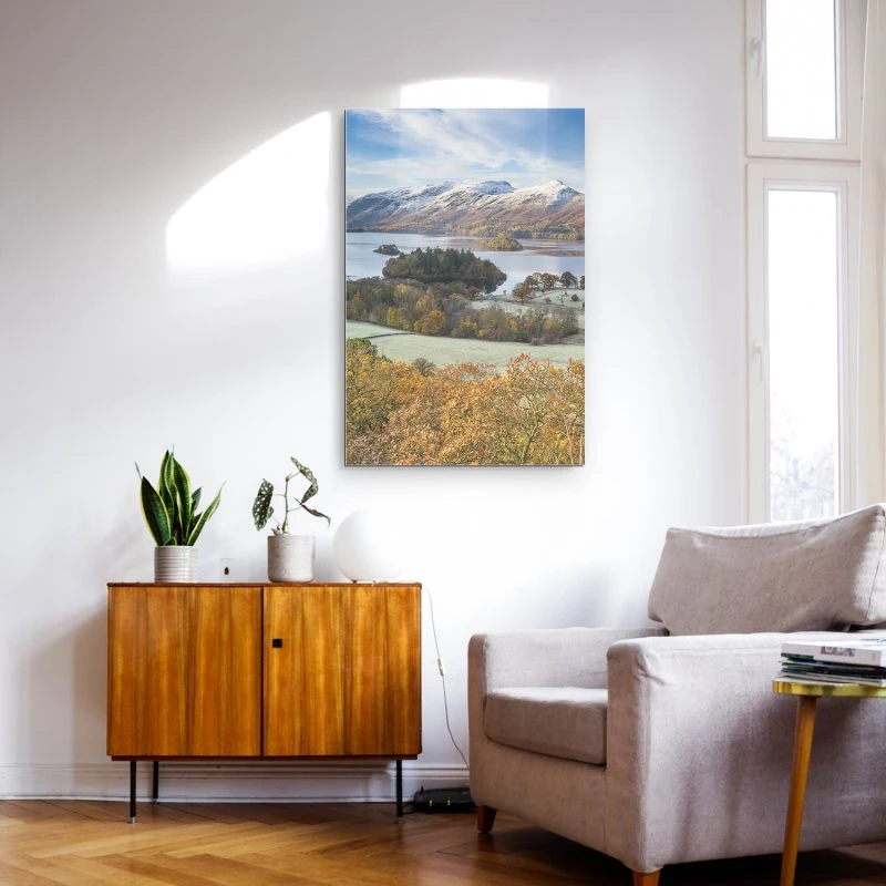 Alu-Dibond Bild im Hochformat, Berge & Gebirge Derwent Water England 80x120cm