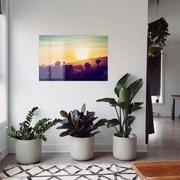 WandPoster Skyline Los Angeles sunset, 50x50cm