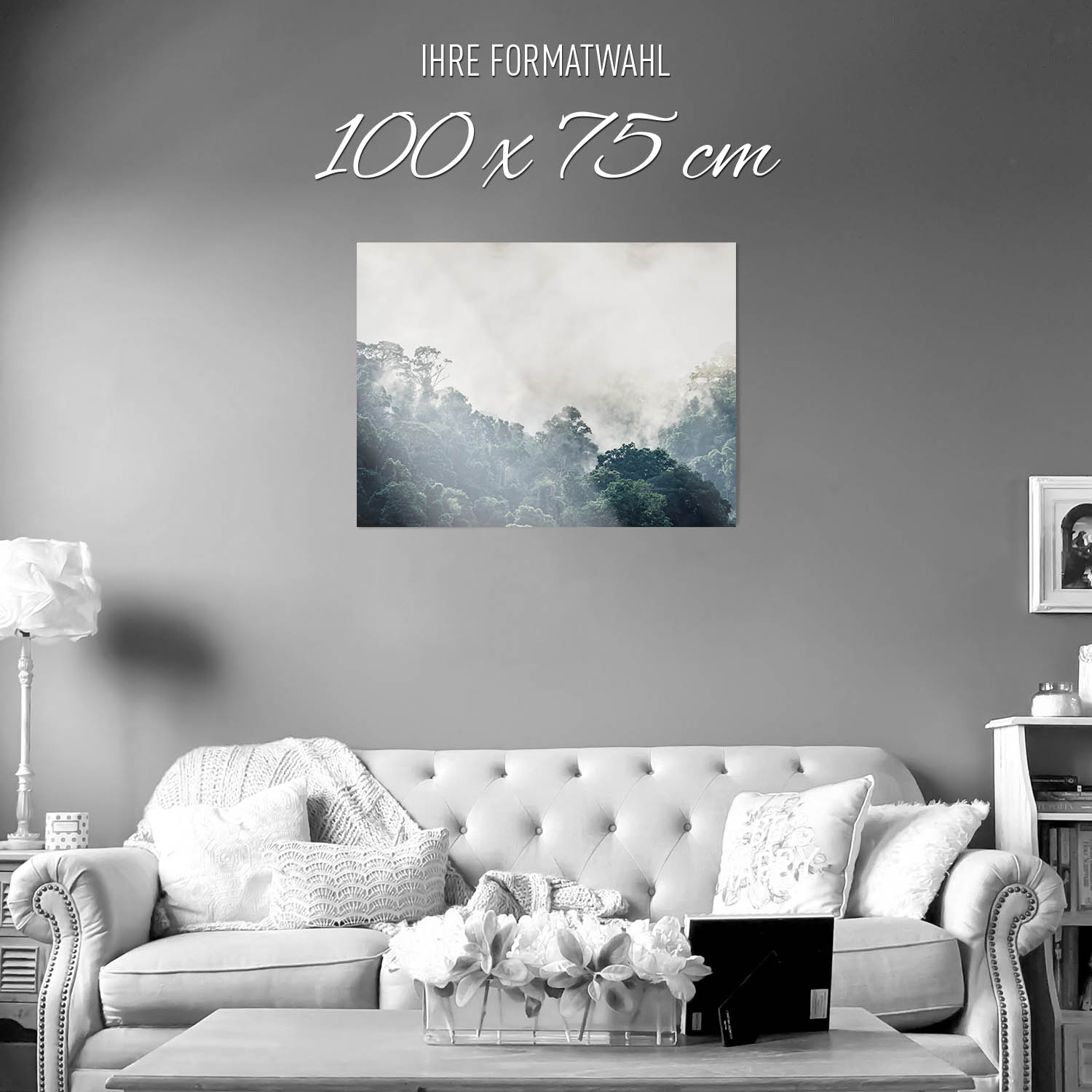 WandPoster 100x75cm weiter Ausblick, Dschungel