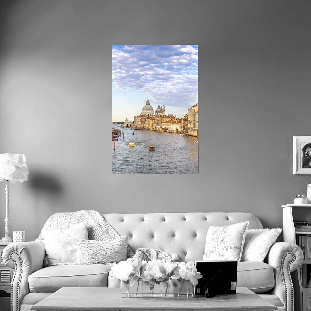 Poster 80x120cm Hochformat, Skyline Canal Grande in Venedig
