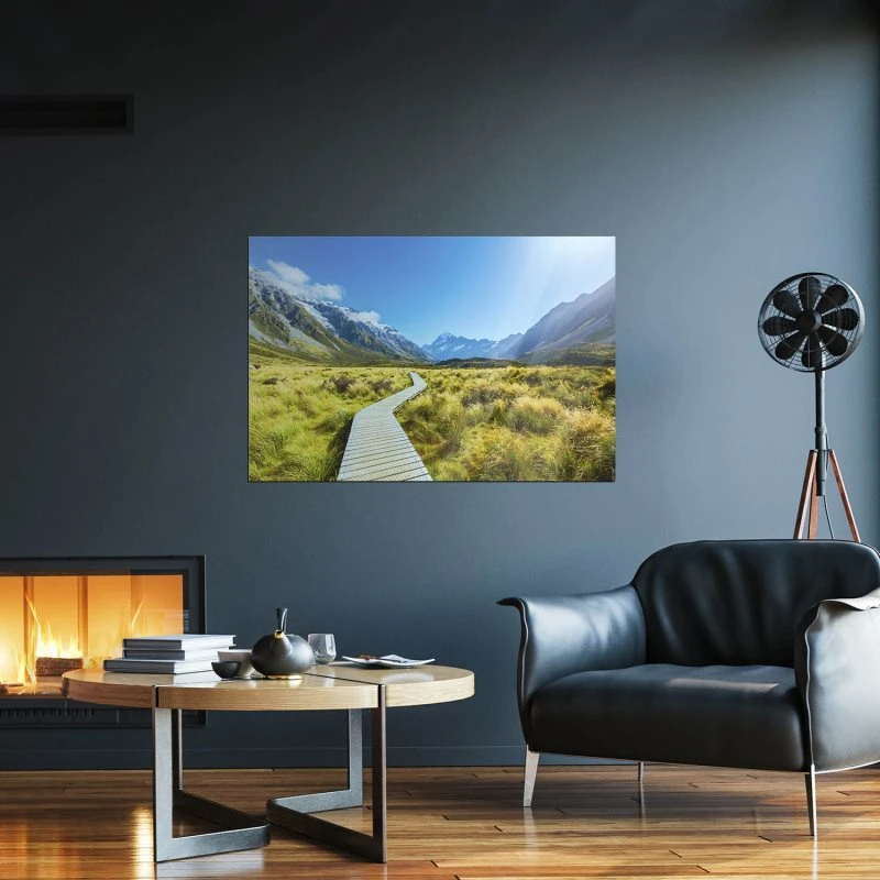 XXL Poster 200x150cm Berge & Gebirge Mount Cook National Park Neuseeland