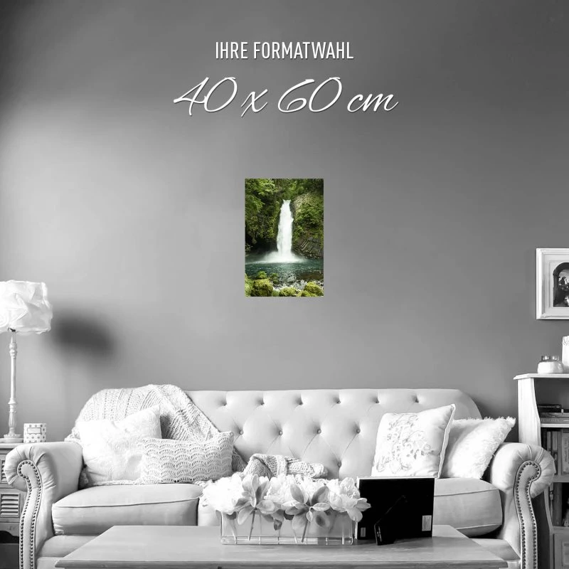 Poster 40x60cm im Hochformat, Minami Izu, Japan Wasserfall