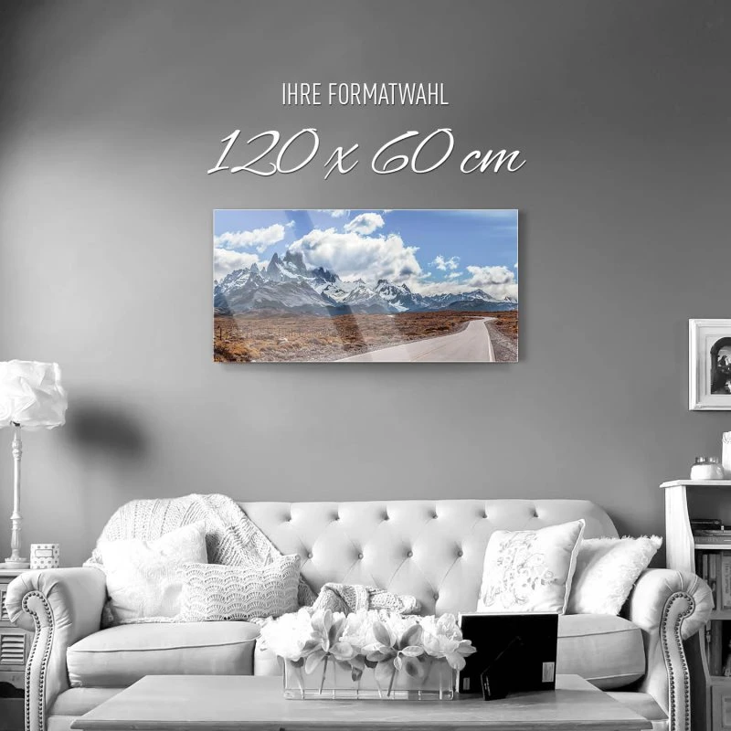 Berge & Gebirge Fitz Roy als Acrylglas Bild 120x60cm
