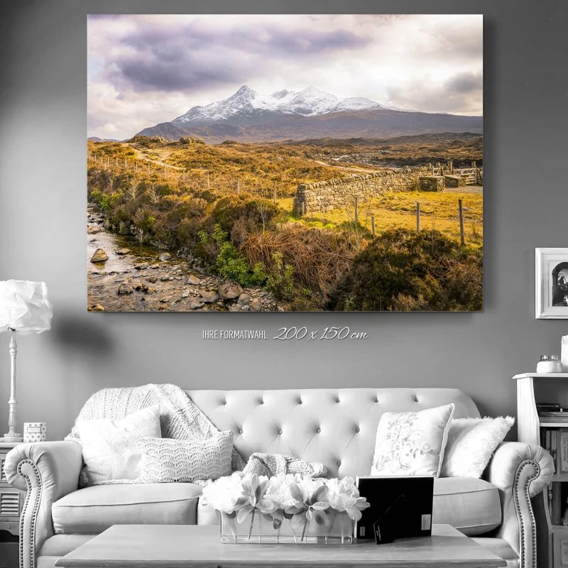 200x150cm großes Alu-Dibond Bild, Berge & Gebirge England Grafschaft