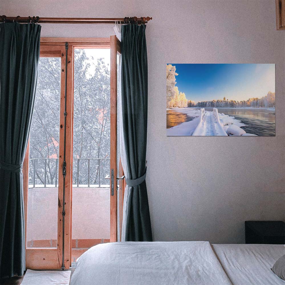 Poster 50x50cm pajakka river, Finnland Flüsse & Seen