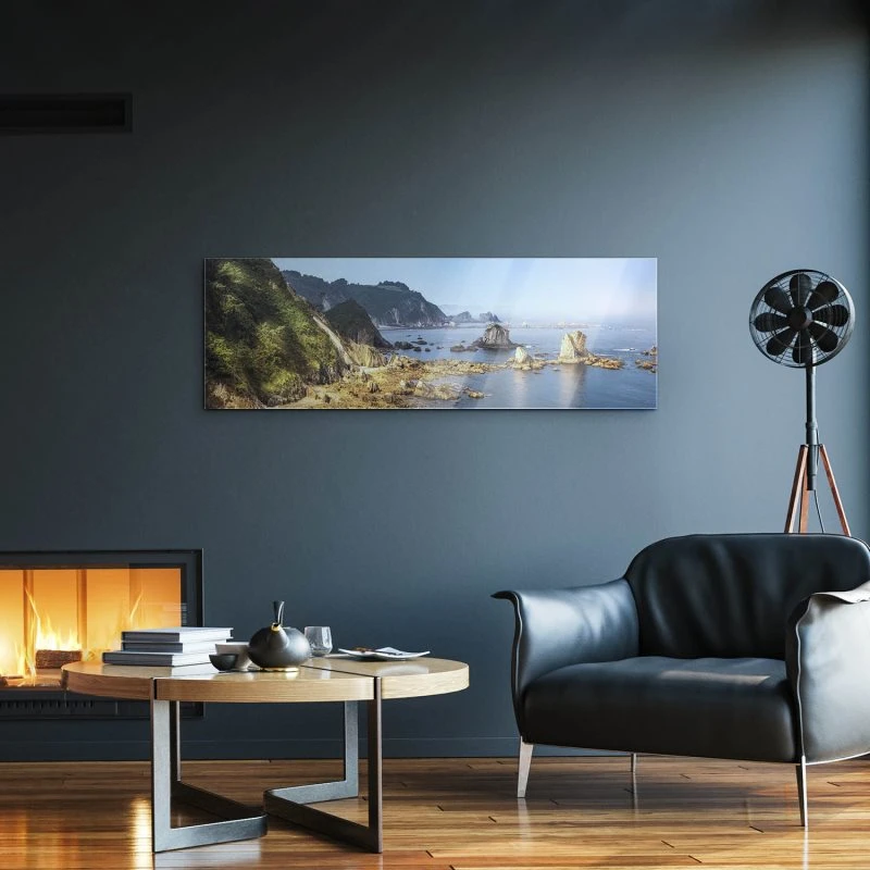 Strand & Meer Silence Beach als Acrylglasverbund Bild 150x50cm