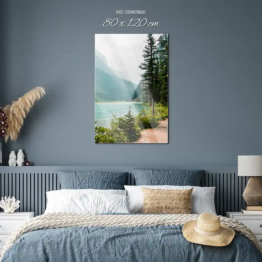 Hochformat Acrylglasverbund Bild, Flüsse & Seen Banff National Park Kanada in 80x120cm größe