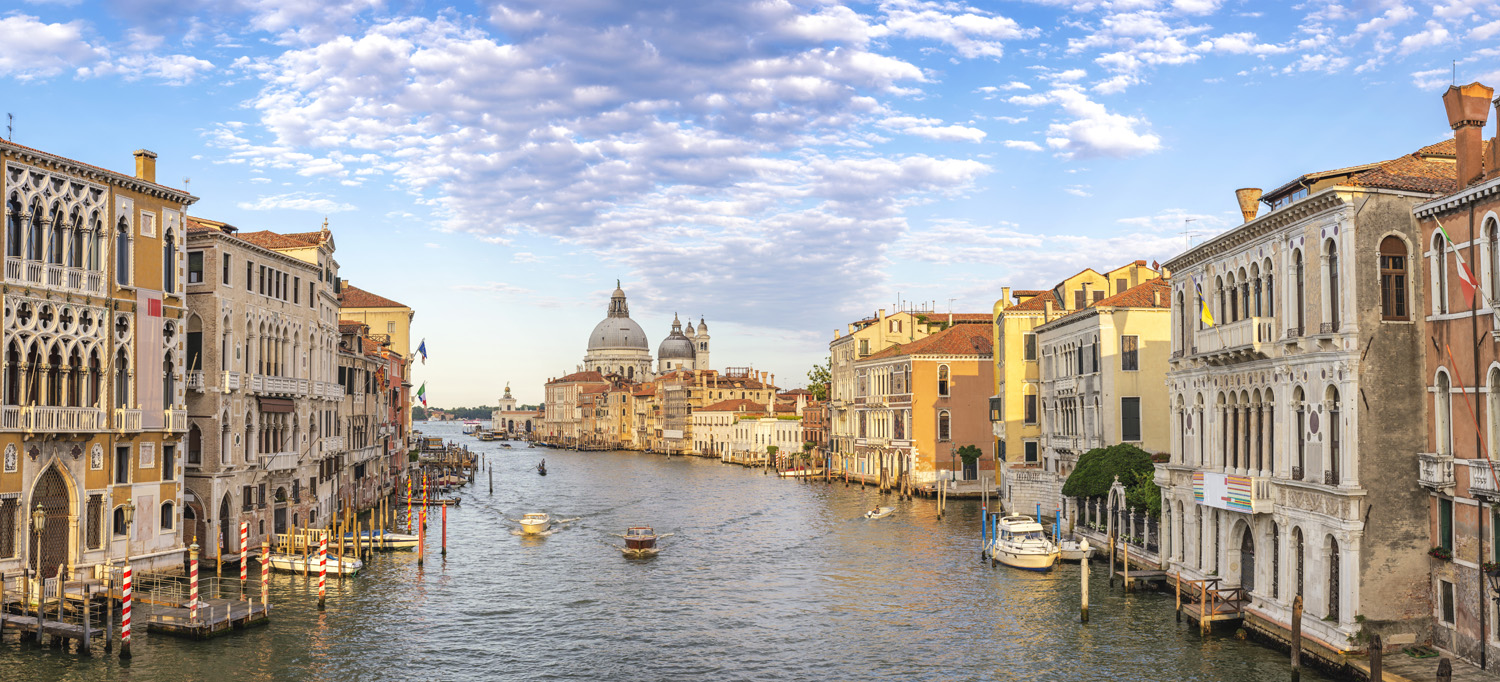Acrylglasbild Skyline, Canal Grande in Venedig, 110x50cm groß