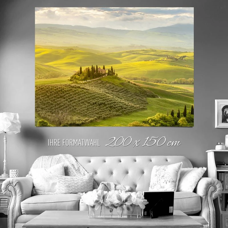 XXL Poster 200x150cm Landschaft Toskana, Italien