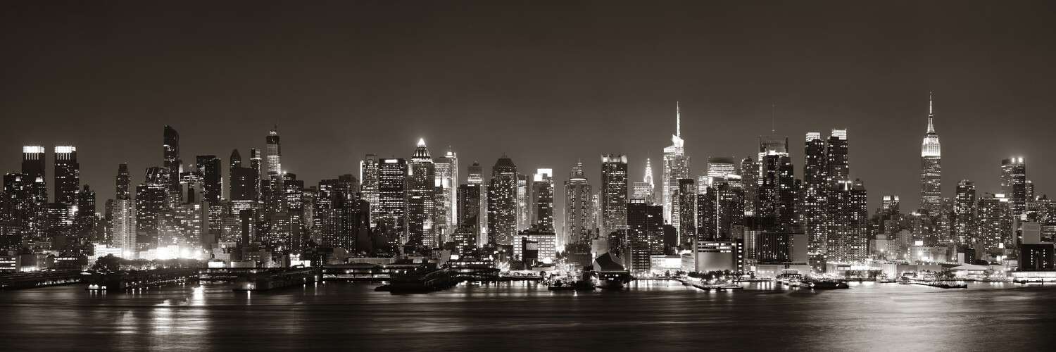 Panorama Poster 150x50cm, Skyline New York City