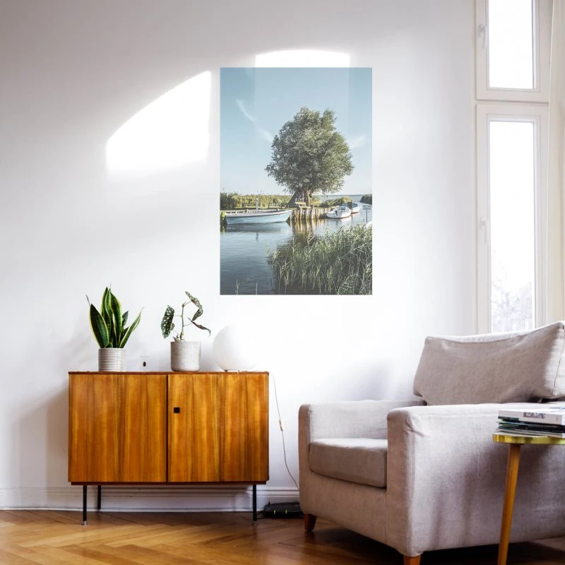 Poster 40x60cm im Hochformat, Zempin Insel Usedom Strand & Meer
