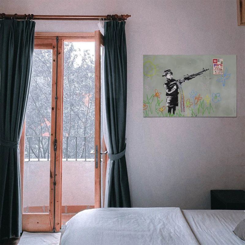 Poster 90x60cm groß, Banksy Art Child Soldier