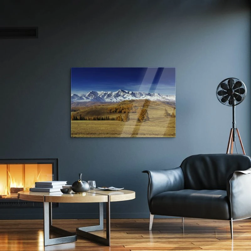 Berge & Gebirge irgendwo in Russland als Acrylglasverbund Bild 120x80cm