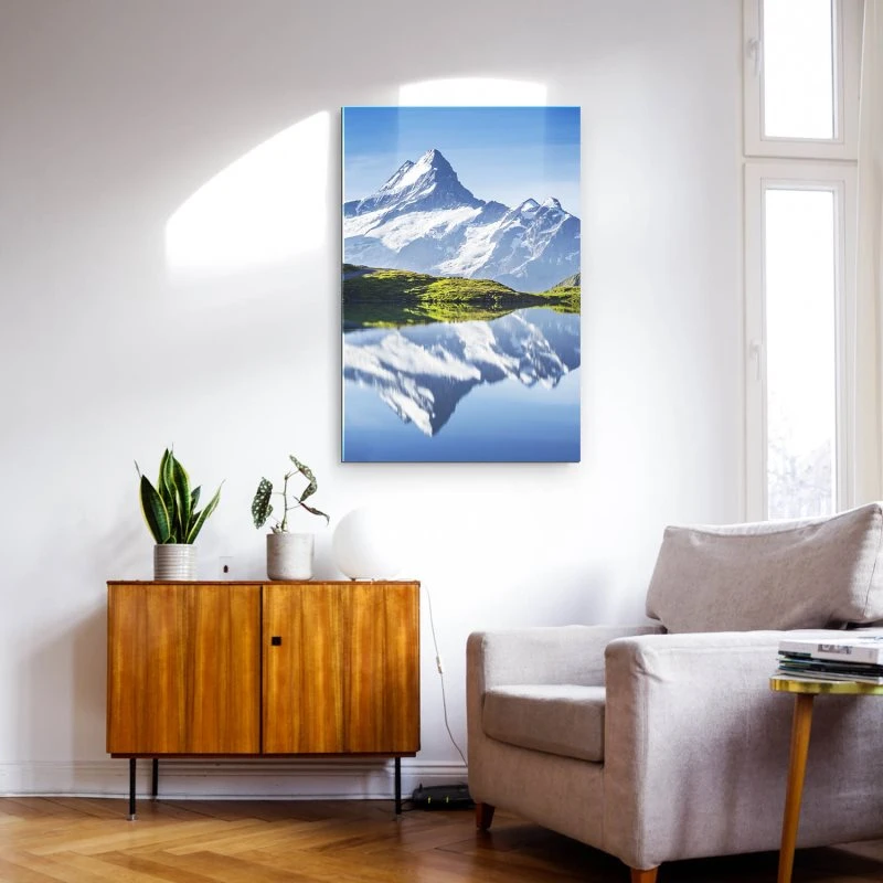 Berge & Gebirge im Hochformat, 100x150cm Bachalpsee Schweiz als XXL Acrylglasverbund Bild
