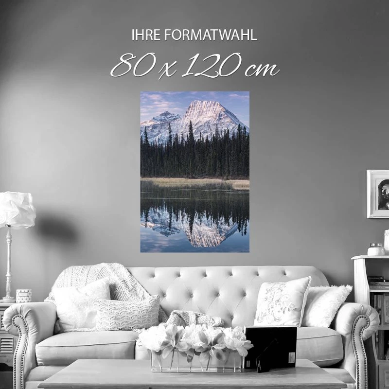 Poster 80x120cm Hochformat, Berge & Gebirge Rocky Mountains Kanada