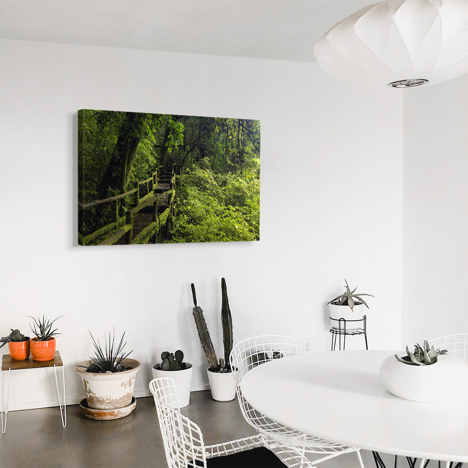 Wald & Bäume Wanderung als Keilrahmenbild 180x90cm