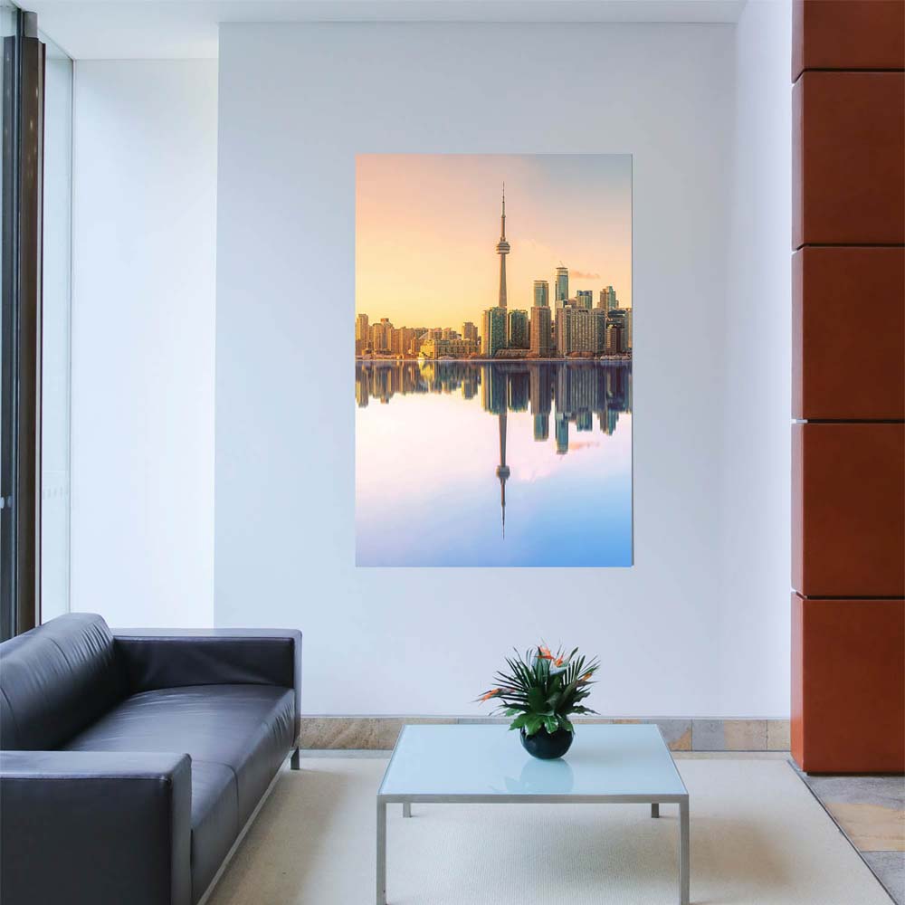 Poster 80x120cm Hochformat, Skyline Toronto, Kanada