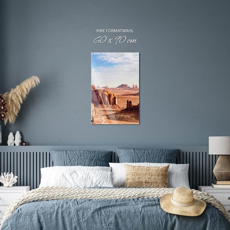Berge & Gebirge Monument Valley USA im Hochformat als Acrylglasverbund Bild 60x90cm