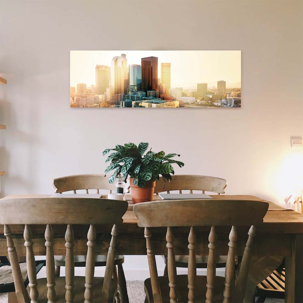 Skyline Los Angeles Sunset als Acrylglas Bild 90x60cm