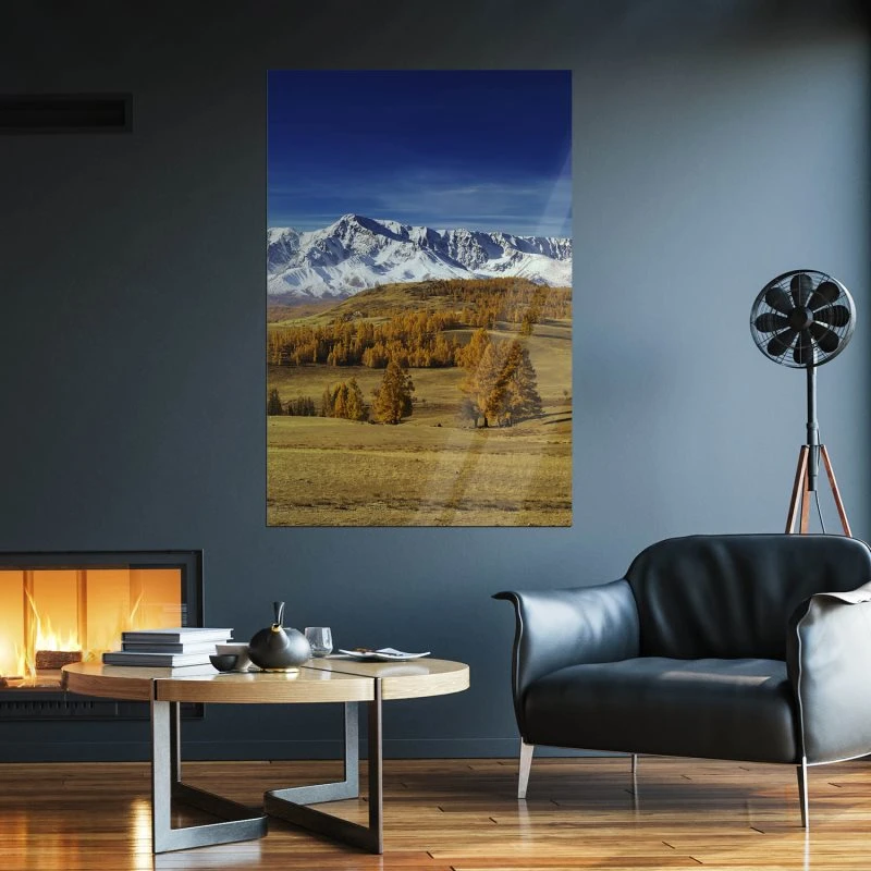 Poster 40x60cm im Hochformat, irgendwo in Russland Berge & Gebirge