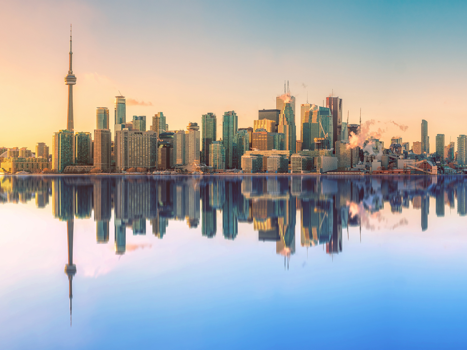 Poster Toronto, Kanada Skyline, 100x75cm groß
