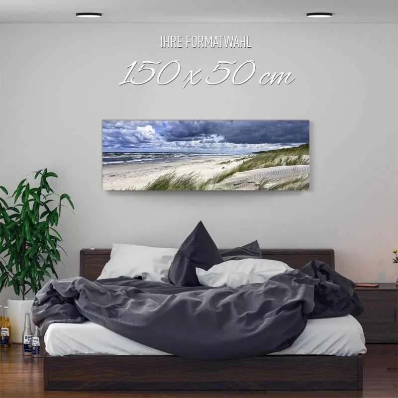 Alu-Dibond Bild 150x50cm groß Strand & Meer Ostsee Strand Polen