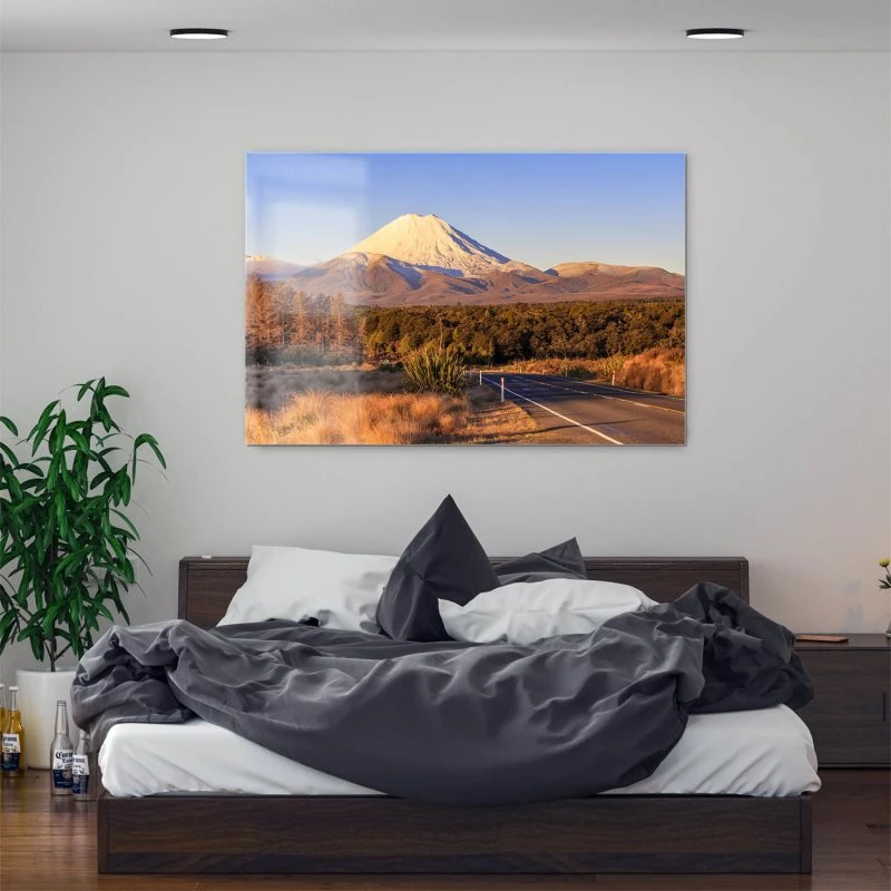 Berge & Gebirge Vulkan Ngauruhoe Neuseeland als Acrylglasverbund Bild 160x120cm