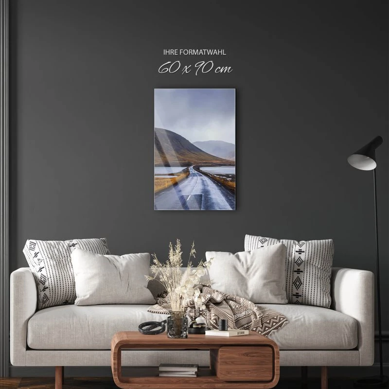 Berge & Gebirge im Hochformat, Halbinsel Snæfellsnes Island als Acrylglas Bild 60x90cm