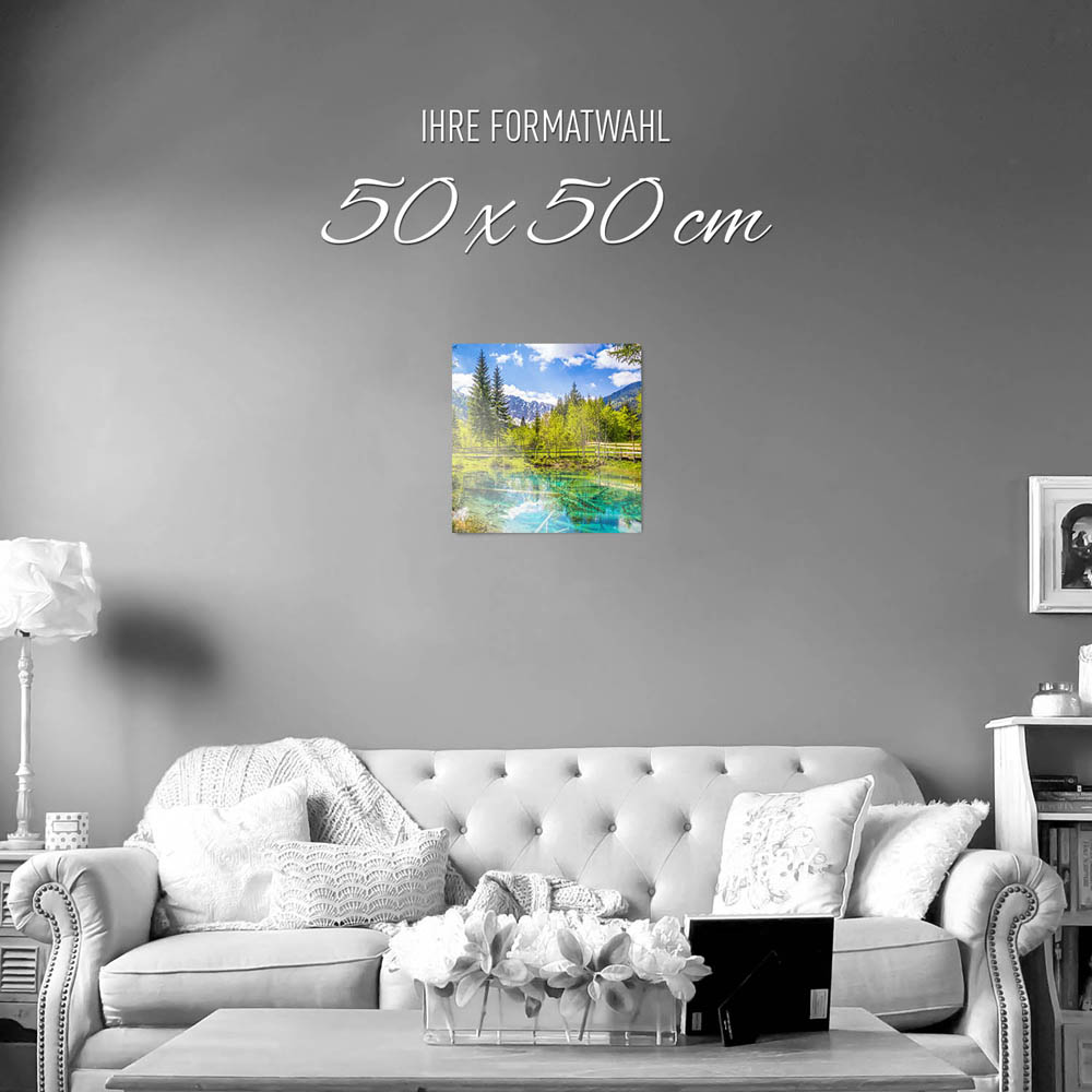 WandPoster Wald & Berge Meerauge Bodental, 50x50cm