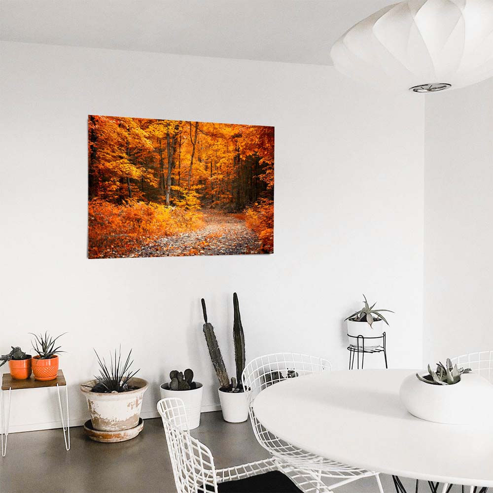 Poster 50x50cm Herbst Wanderung II Wald & Bäume