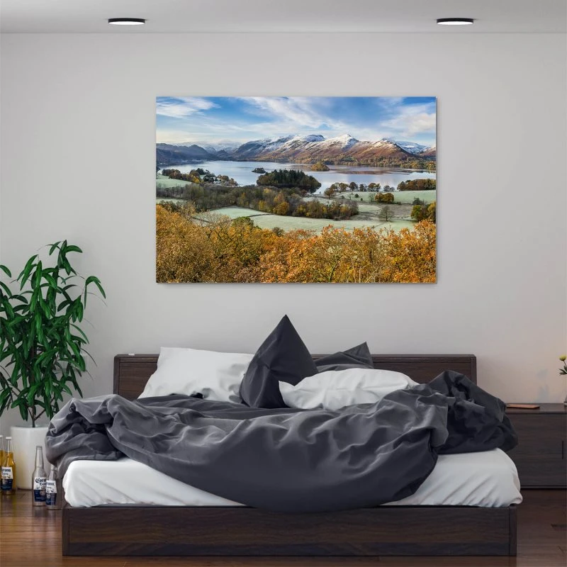 Berge & Gebirge Derwent Water England als XXL Alu-Dibond Bild 150x100cm