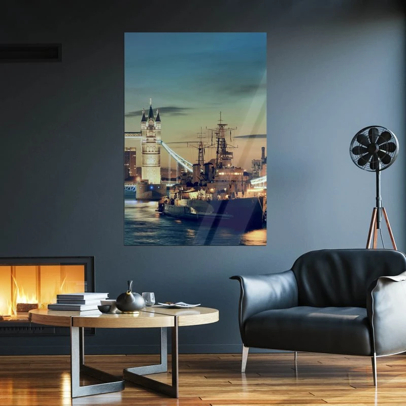 Poster London Themse Tower Bridge Flüsse & Seen, 70x100cm groß