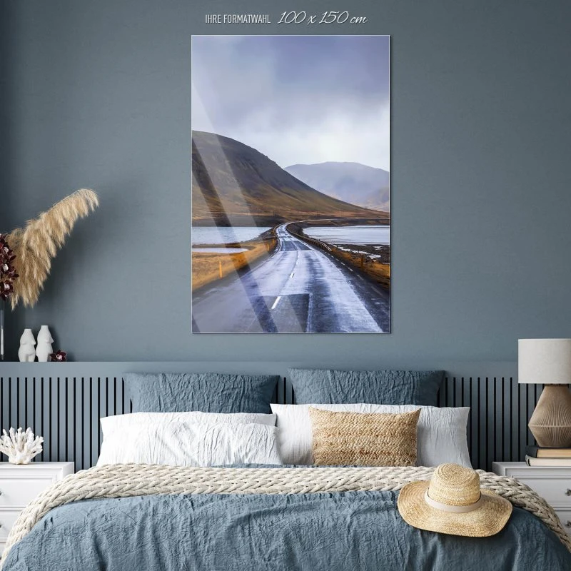 Berge & Gebirge im Hochformat, 100x150cm Halbinsel Snæfellsnes Island als XXL Acrylglasverbund Bild