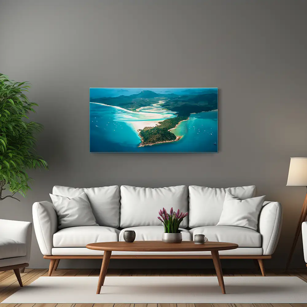 Strand & Meer Panorama Australien als Alu-Dibond Bild 120x60cm