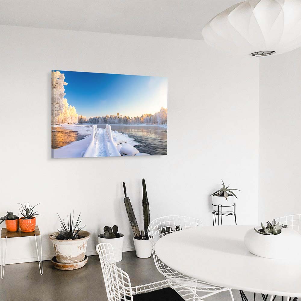 Leinwandbild 120x60cm Flüsse & Seen, pajakka river, Finnland