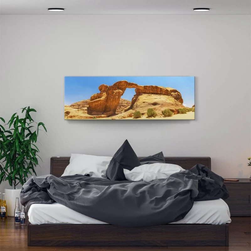 Berge & Gebirge Wadi Rum Wüste als Leinwand Bild 150x50cm