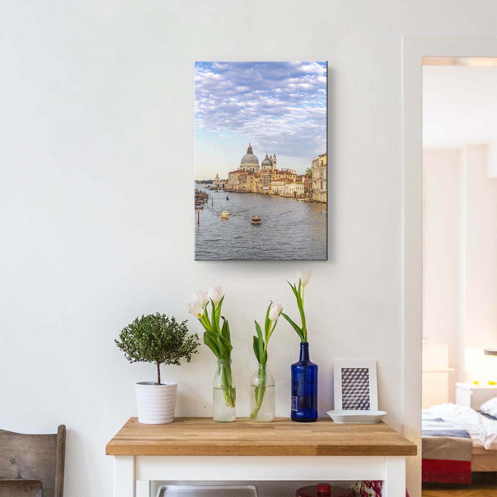 Leinwandbild Hochformat XXL 100x150cm, Skyline Canal Grande in Venedig