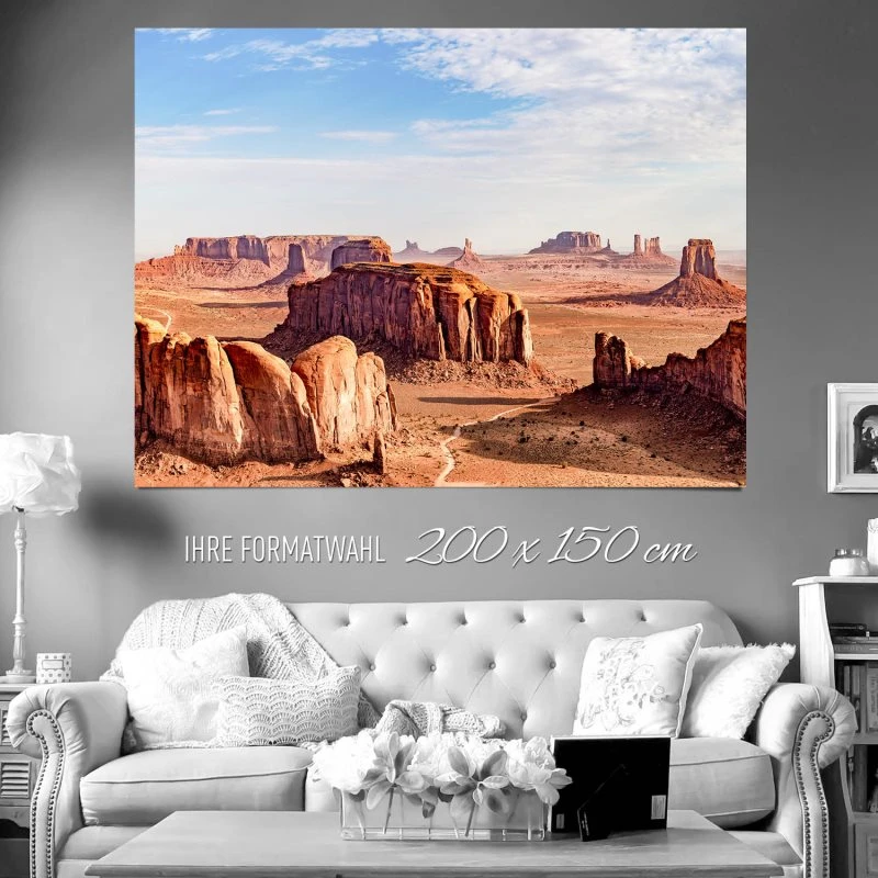 XXL Poster 200x150cm Berge & Gebirge Monument Valley USA