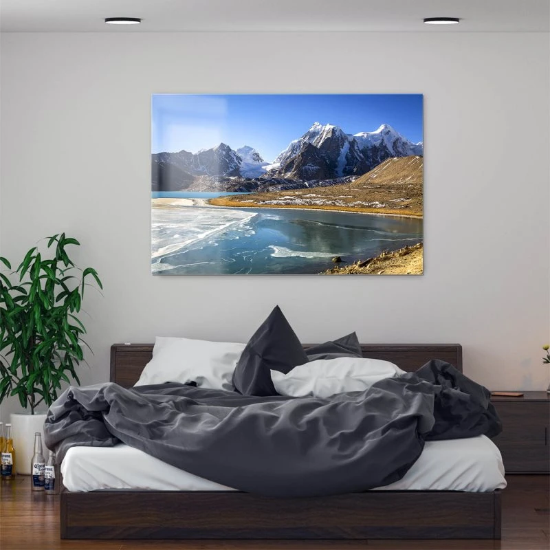 Berge & Gebirge Himalaya Gurudongmar See als Acrylglasverbund Bild 200x150cm