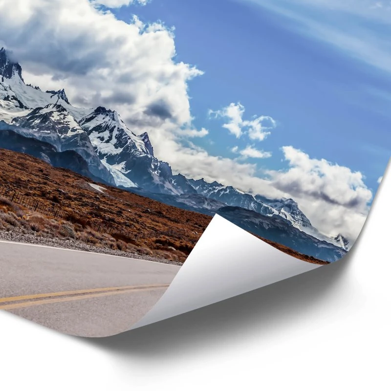 Poster 40x60cm im Hochformat, Fitz Roy Berge & Gebirge