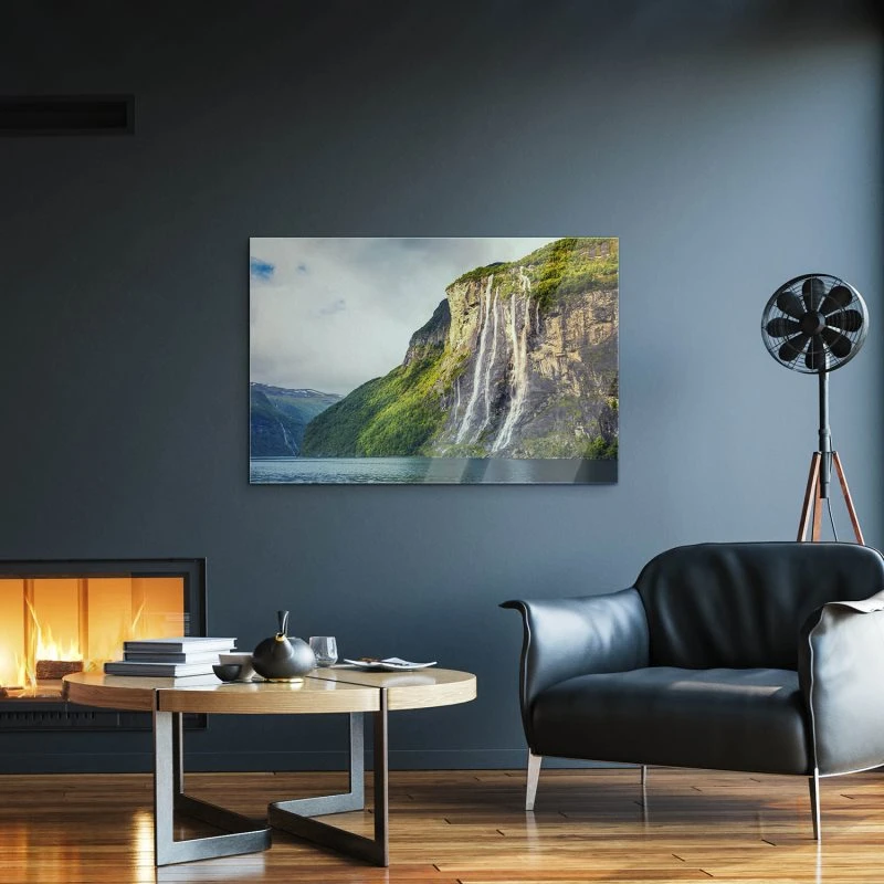 Wasserfall Seven Sisters als Acrylglas Bild 60x40cm