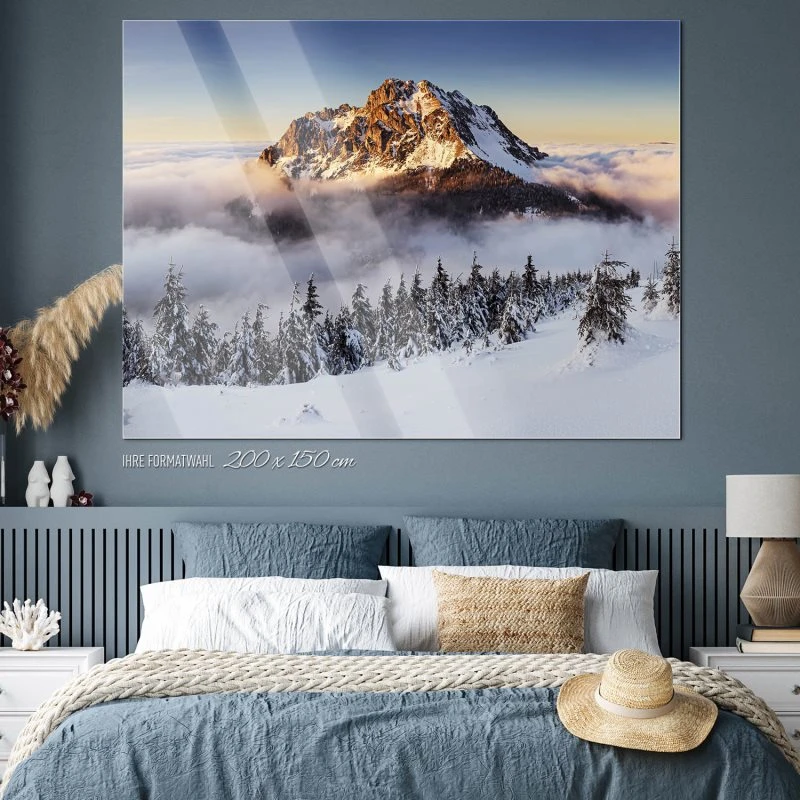 Berge & Gebirge Winter Mala Fatra slowakei als Acrylglasverbund Bild 200x150cm