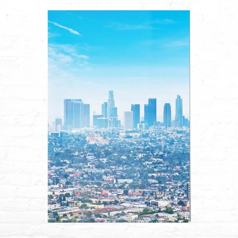 WandPoster Hochformat Skyline Los Angeles Panorama, 60x90cm
