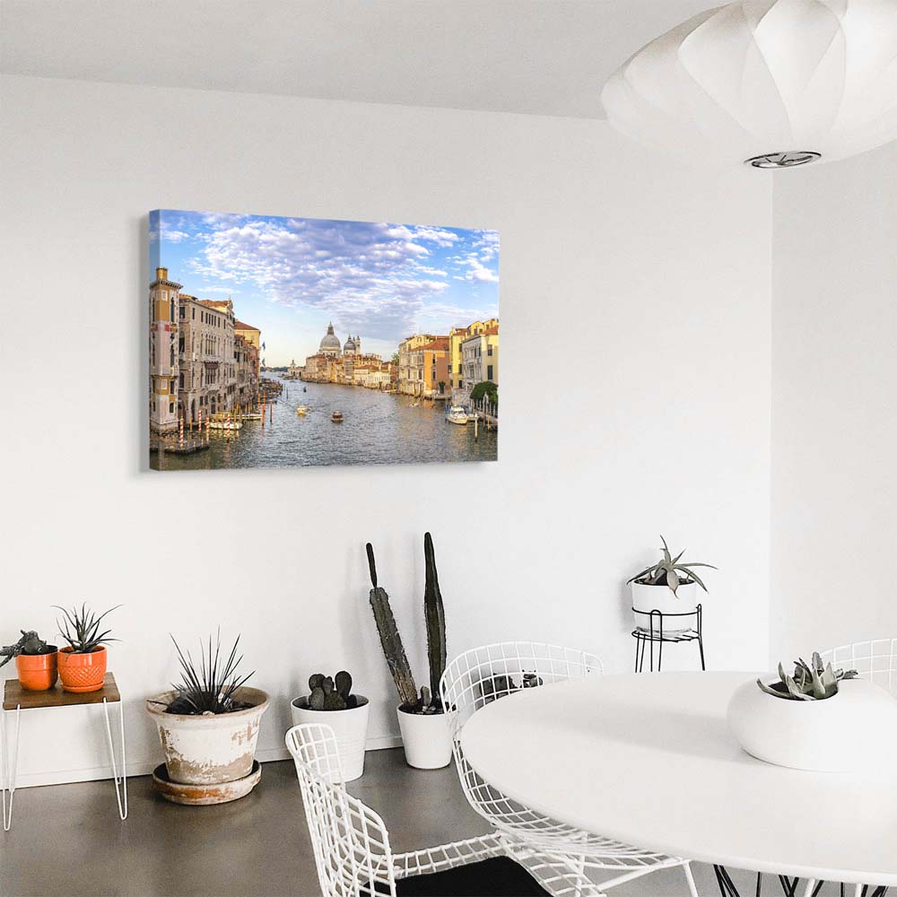 Leinwandbild Hochformat XXL 100x150cm, Skyline Canal Grande in Venedig
