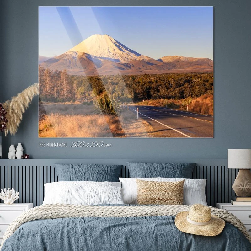 Berge & Gebirge Vulkan Ngauruhoe Neuseeland als Acrylglasverbund Bild 200x150cm