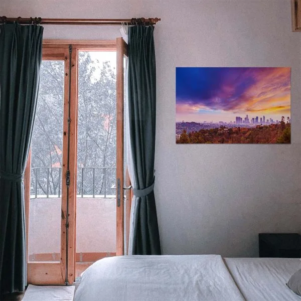 Poster 50x50cm Los Angeles hills Skyline