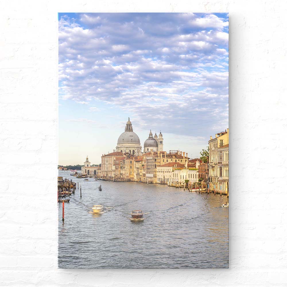 Skyline im XXL Hochformat, Canal Grande in Venedig als Acrylglasbild 100x150cm