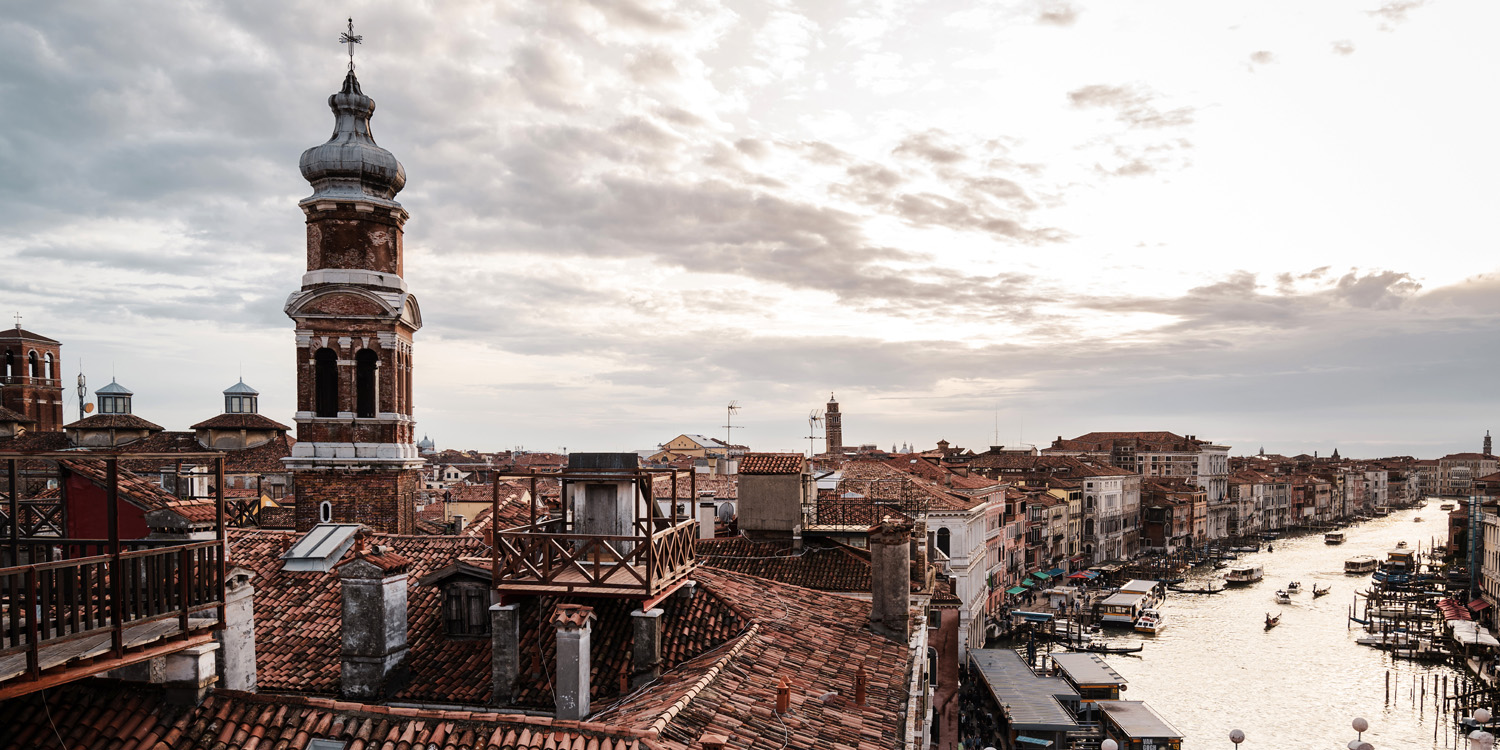 Großformat WandPoster Skyline Über den Dächern von Venedig, 180x90cm
