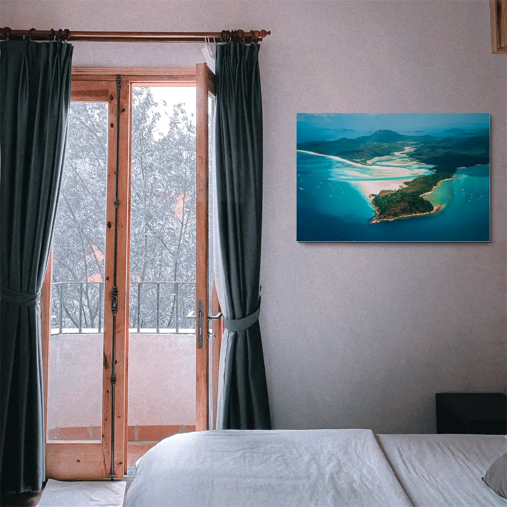 Alu-Dibond Bild Panorama Australien, Strand & Meer, 100x70cm groß